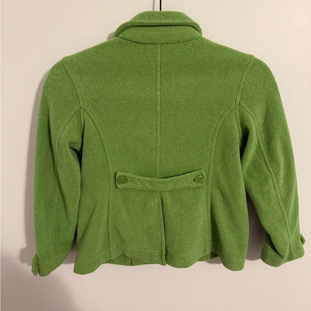 Lands' End Kids Green Pea Coat